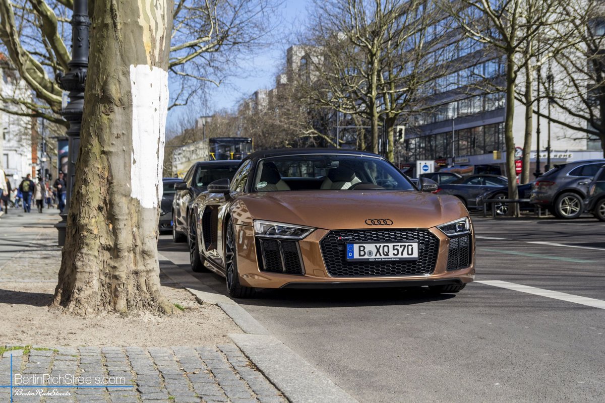 Audi R8 V10 Spyder (2016) spotted in Berlin — BerlinRichStreets
